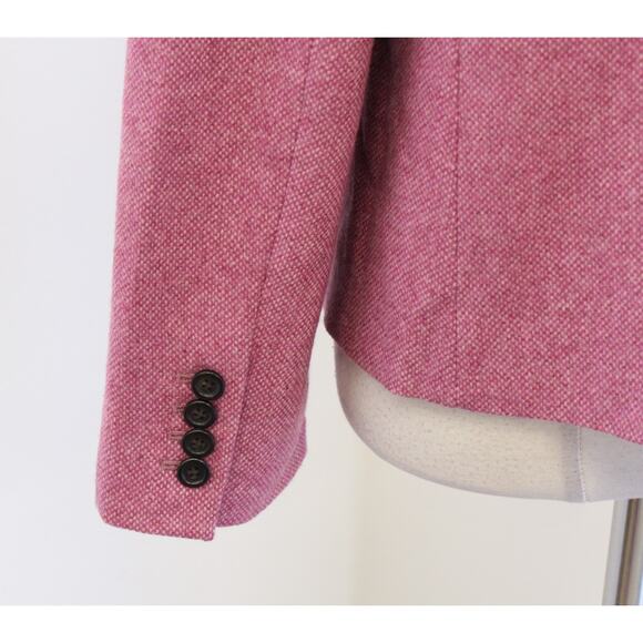 J Crew Womens Pink Regent Blazer in Donegal Wool Blend Tweed Size 14 Jacket - Picture 5 of 8
